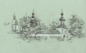 Наброски. Монастырь в Кириллове. 