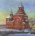 Пейзаж. Старообрядческая церковь во Владимире.. 